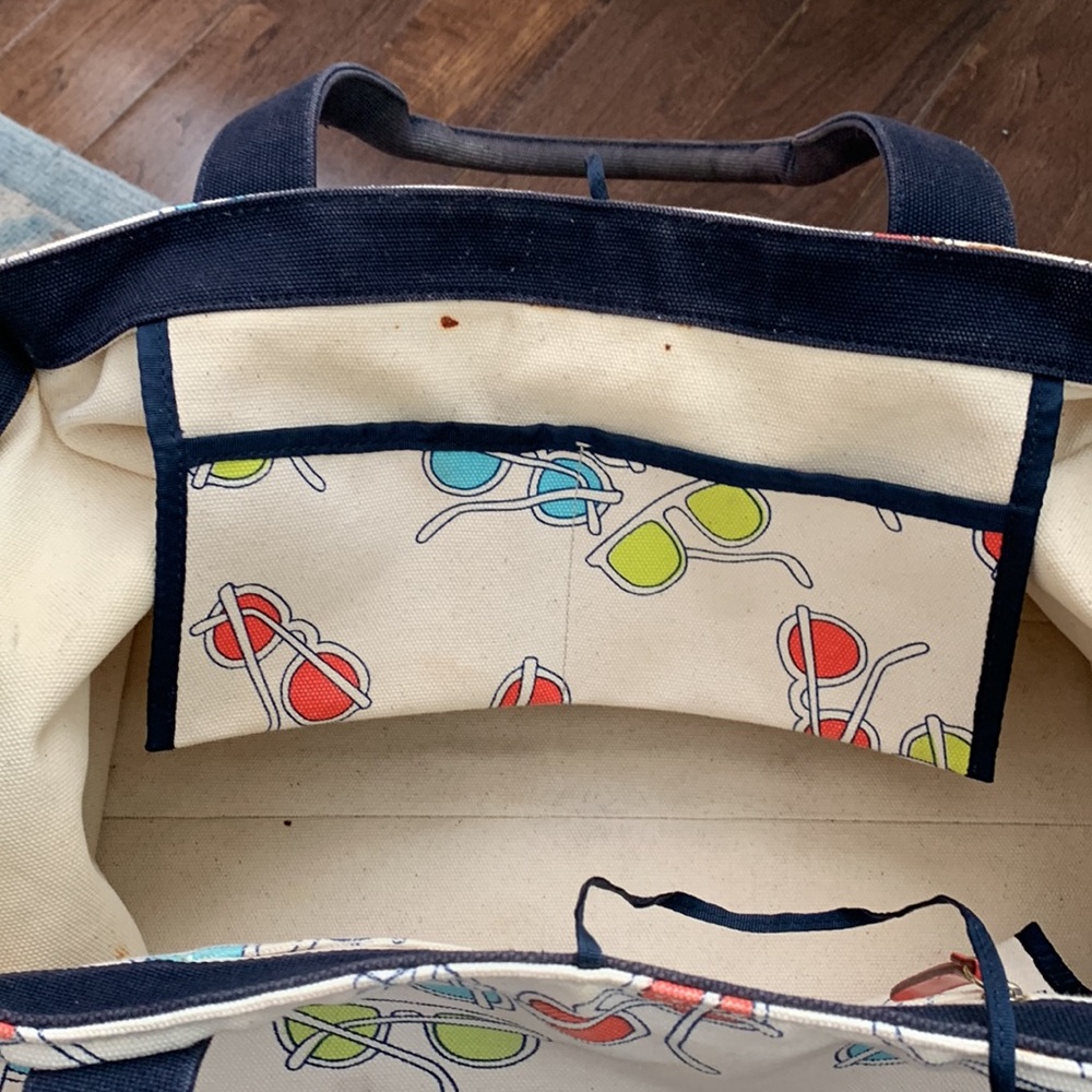 Kate Spade canvas Sunglasses tote bag - Picture 7 of 13